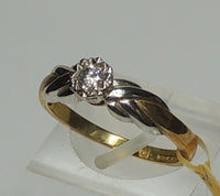 Diamond Solitaire, with Two-Tone Shoulders